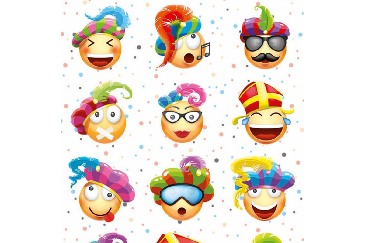 Beloningsstickers 112 Sinterklaas smileys 48 motieven, 960 stickers