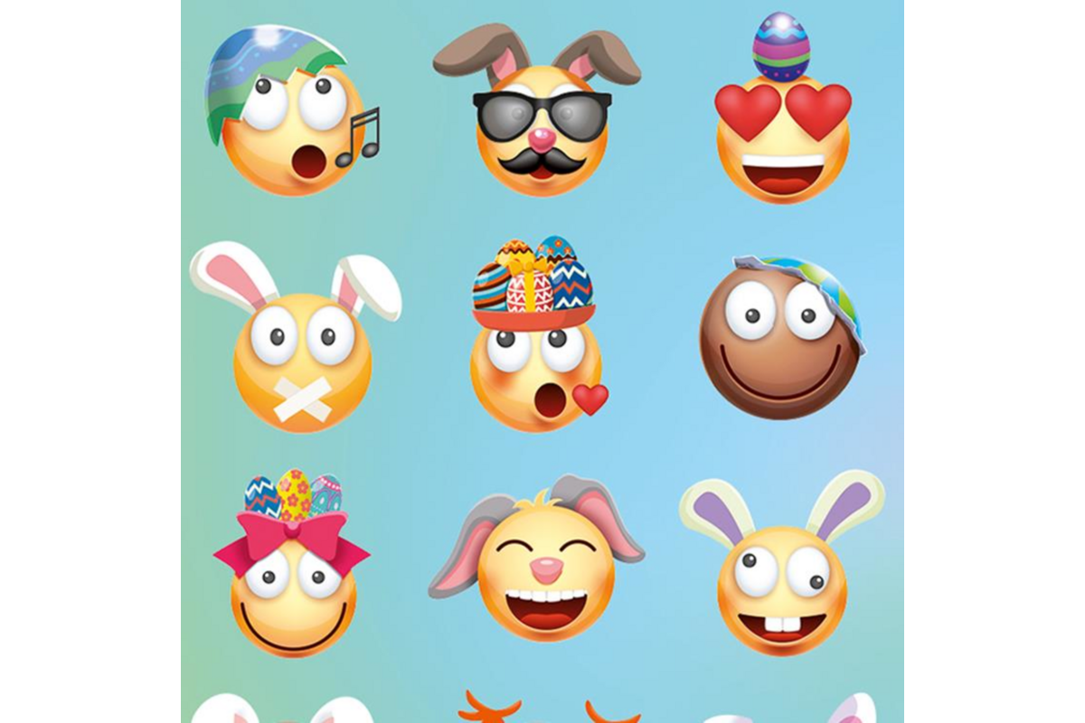 Beloningsstickers 103 Paas smileys 48 motieven, 960 stickers