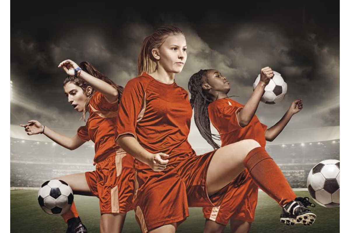 Miniposter 1089 Voetbalmeiden 4 motieven, 20 stuks