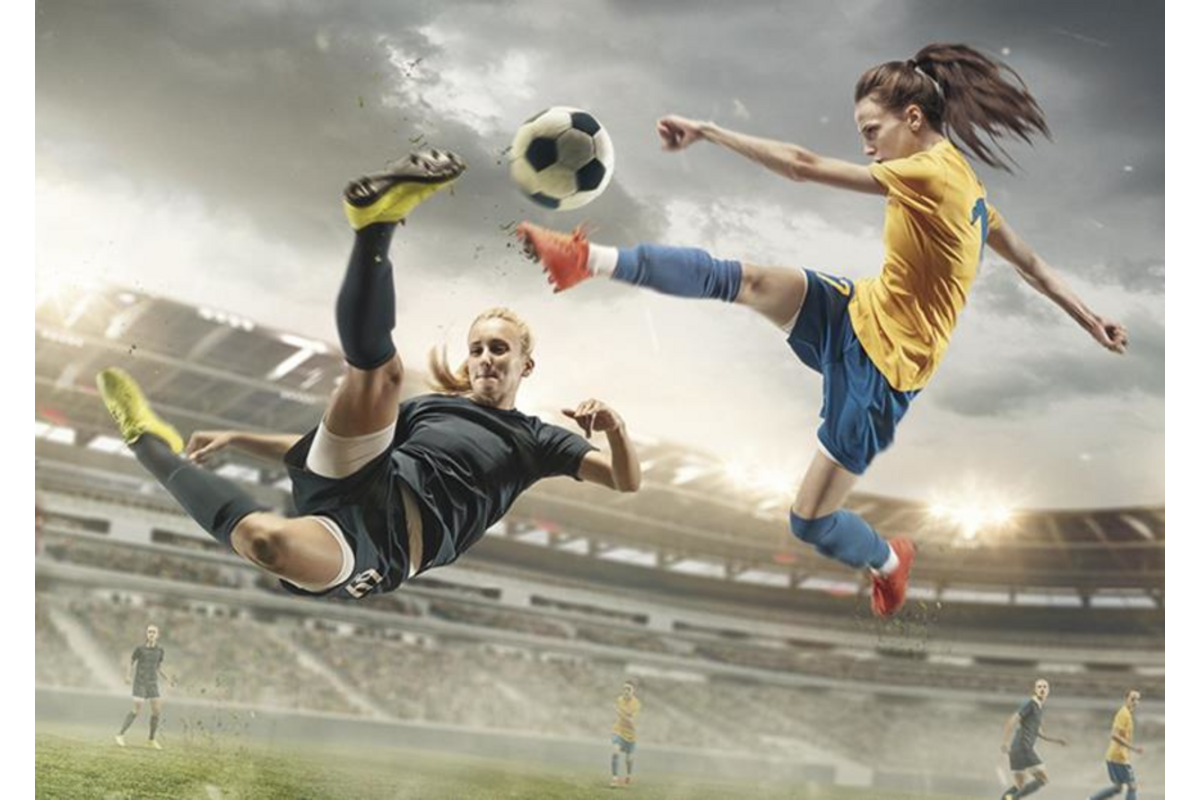 Miniposter 1089 Voetbalmeiden 4 motieven, 20 stuks