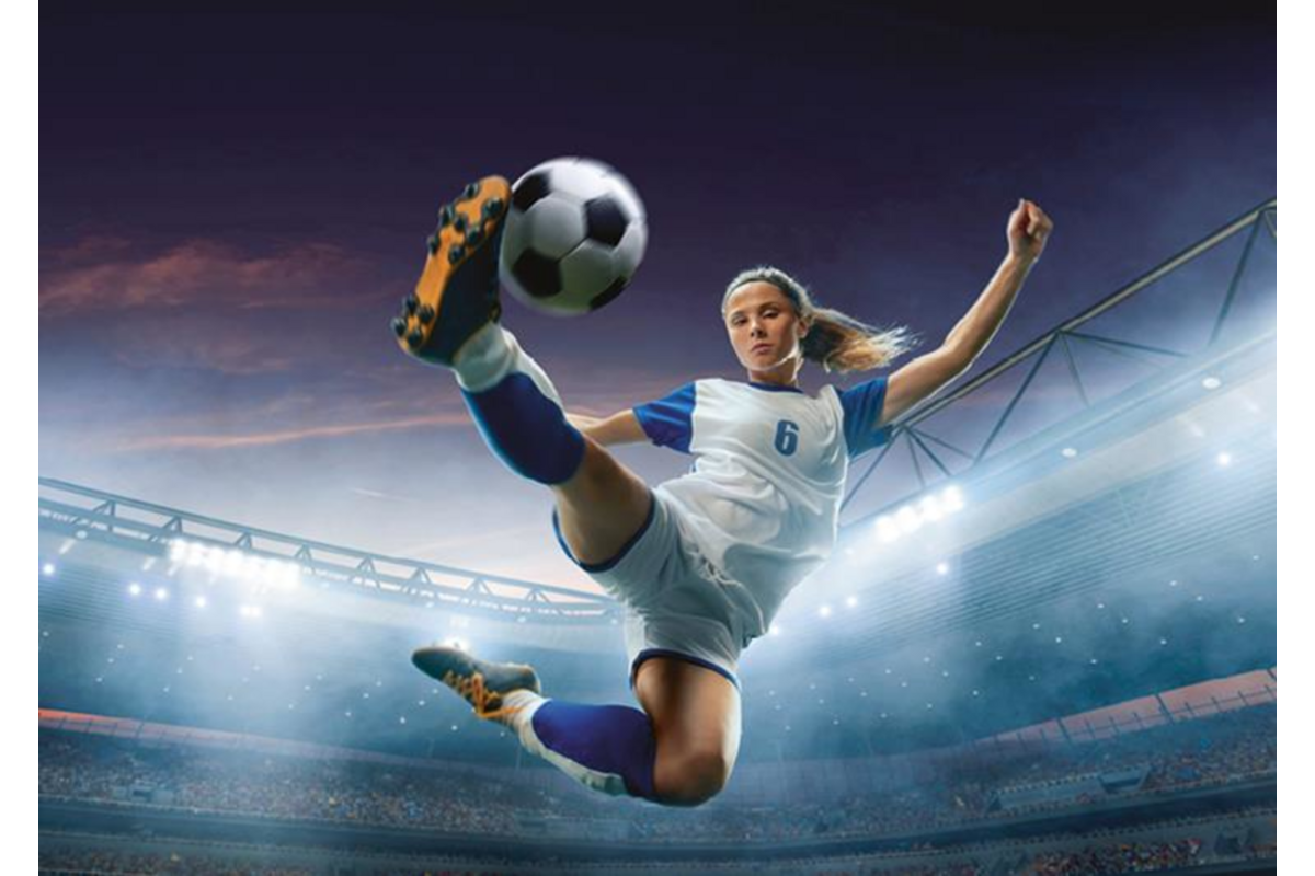 Miniposter 1089 Voetbalmeiden 4 motieven, 20 stuks