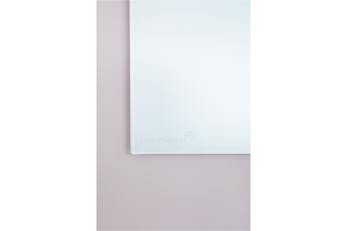 Glasbord Legamaster mat 90 x 120 cm Warm Grey (rechte hoek)