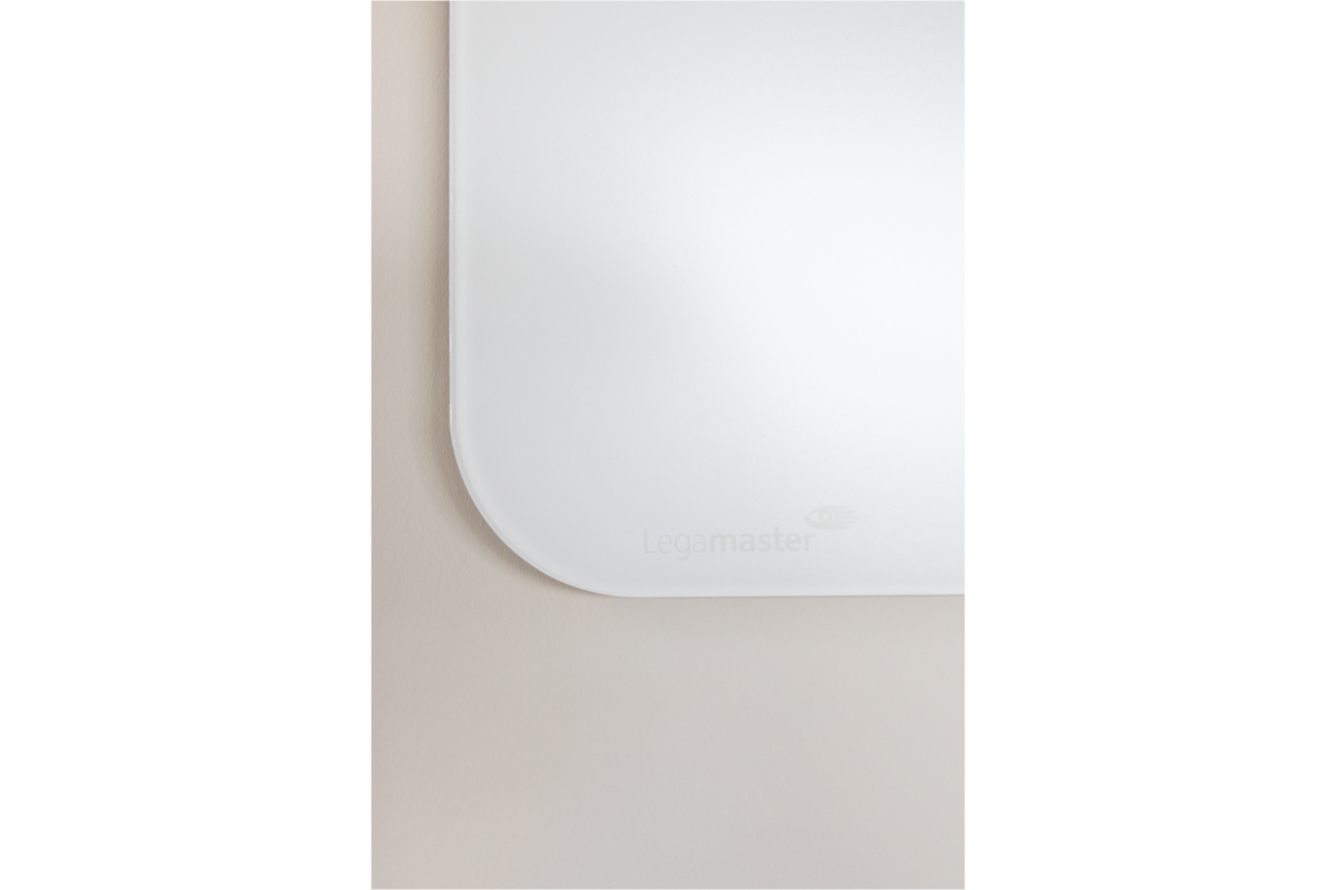 Glasbord Legamaster mat 90 x 120 cm Warm Grey (ronde hoek)