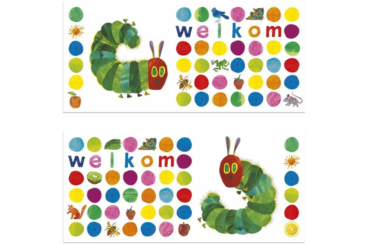 Oproepkaart Rupsje Nooitgenoeg 5293, 2 motieven, 25 stuks