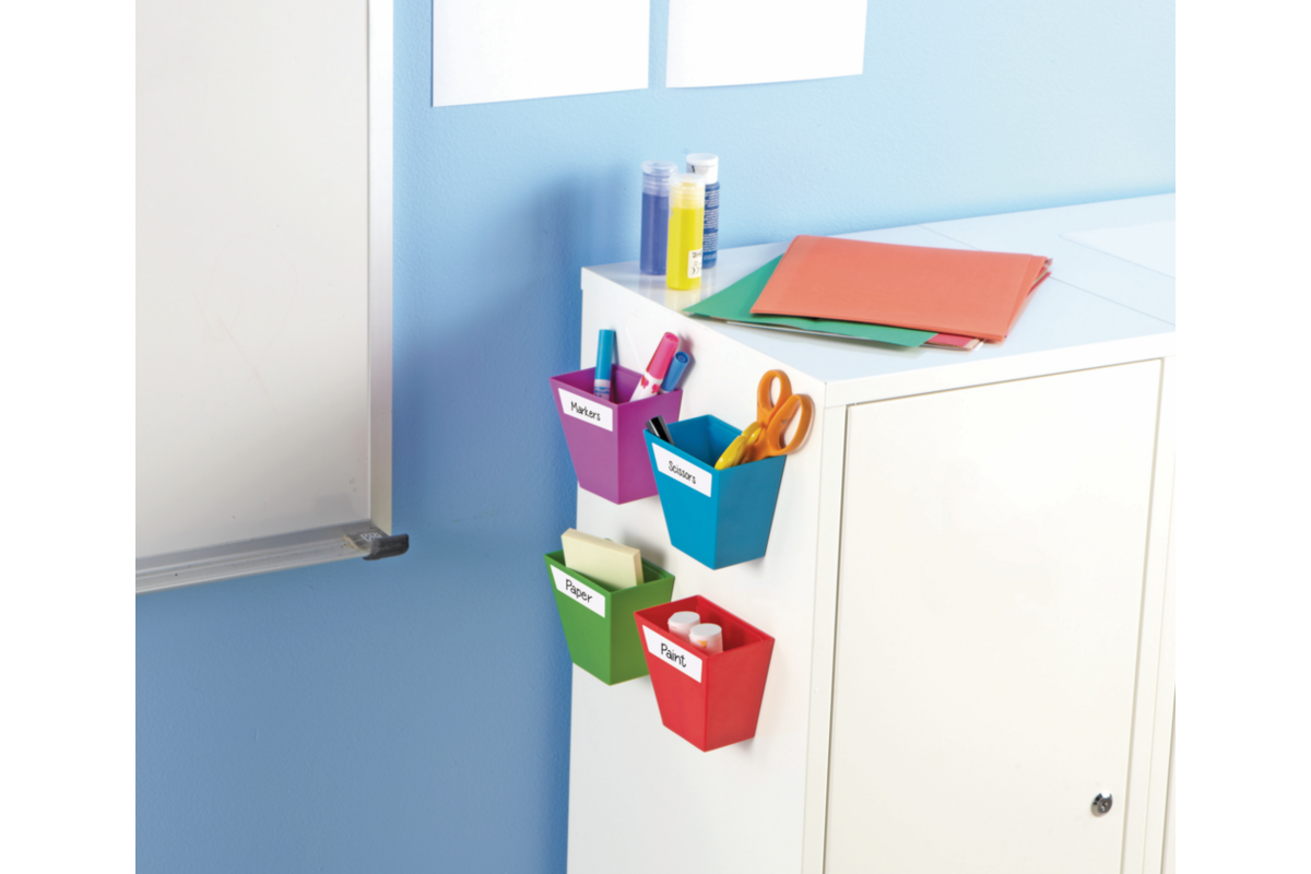 Opbergbakjes magnetisch, 4 stuks