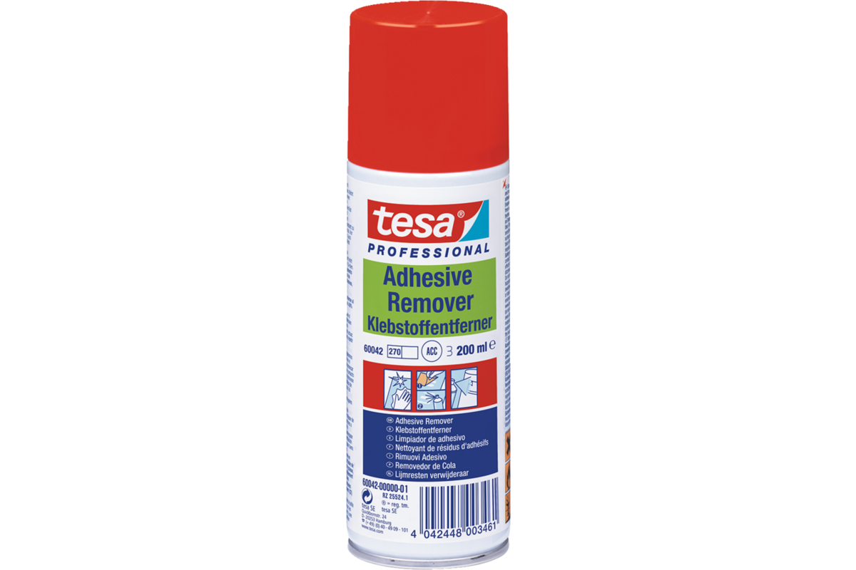 Sticker en lijmrest verwijderaar Tesa spuitbus 200ml