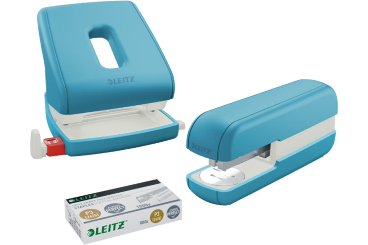 Nietmachine Leitz Cosy blauw, 30 vel