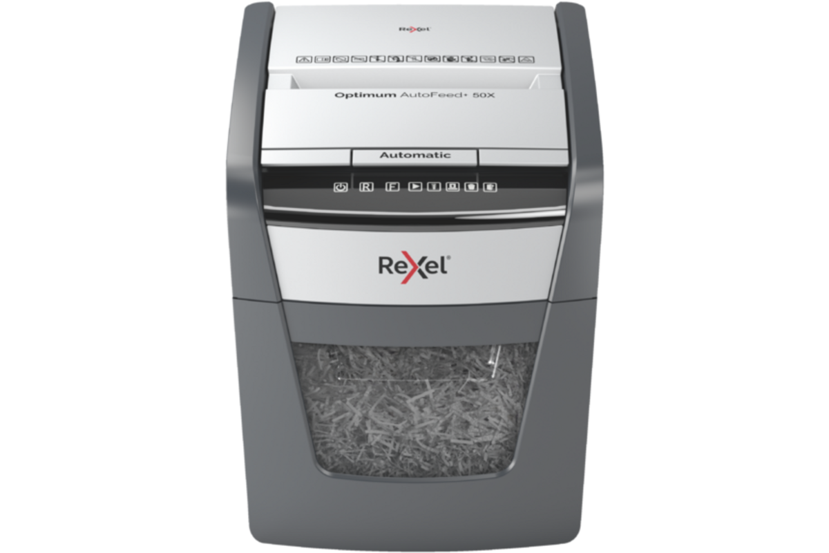 Papiervernietiger Rexel, Optimum Autofeed Auto+ 50X, Snippers P4