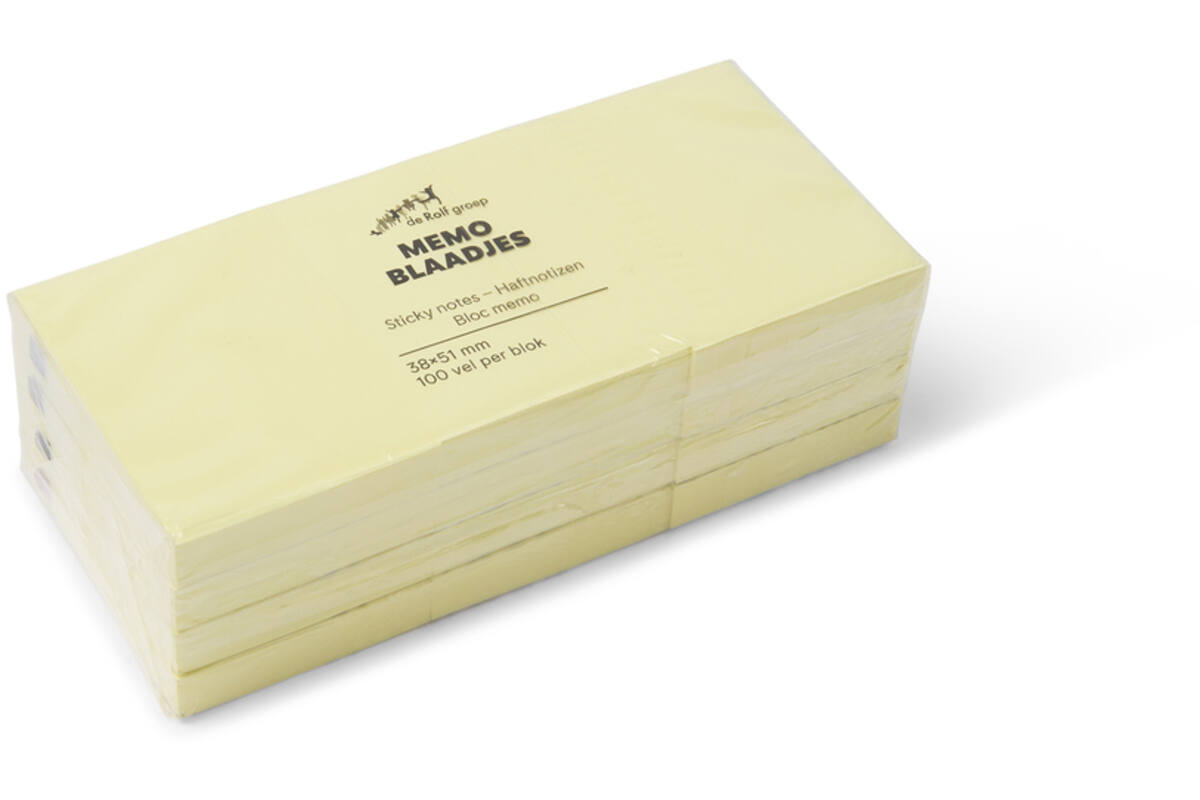 Memo notitieblaadjes 40 x 50 mm 12 stuks