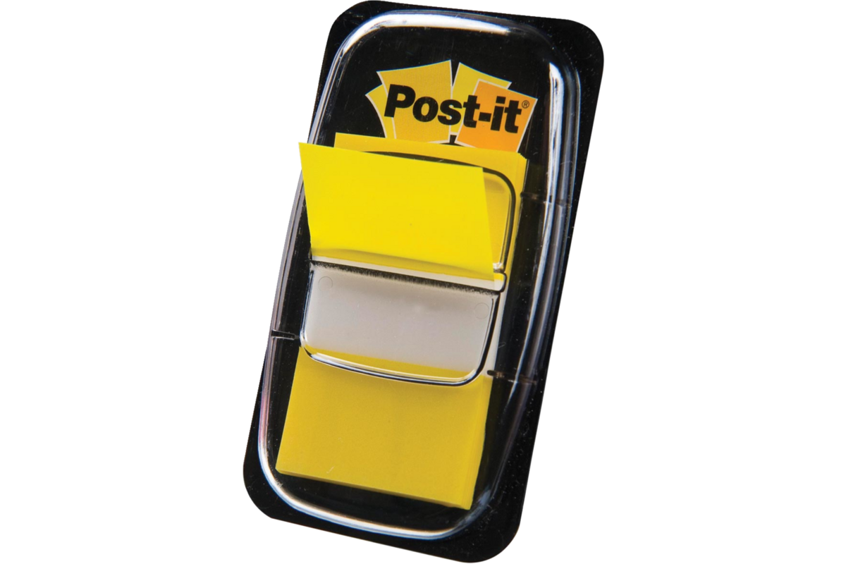Indextabs tape-flags geel, 50 stuks