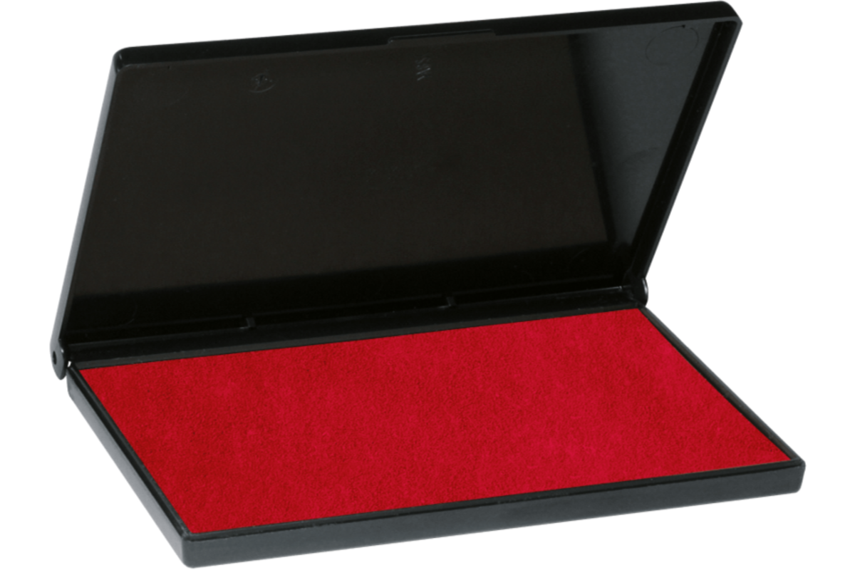 Stempelkussen rood, 70 x 110 mm