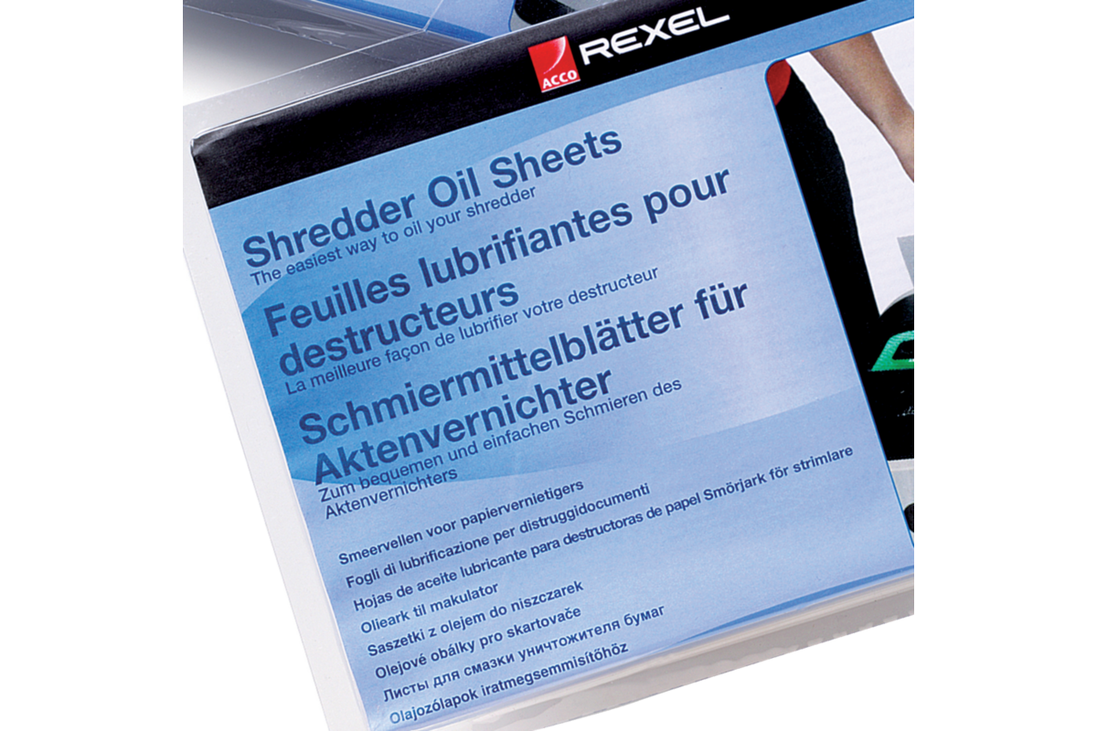 Papiervernietiger olievellen, 20 stuks
