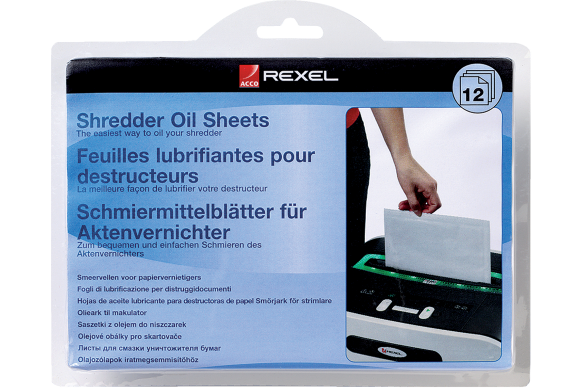 Papiervernietiger olievellen, 20 stuks