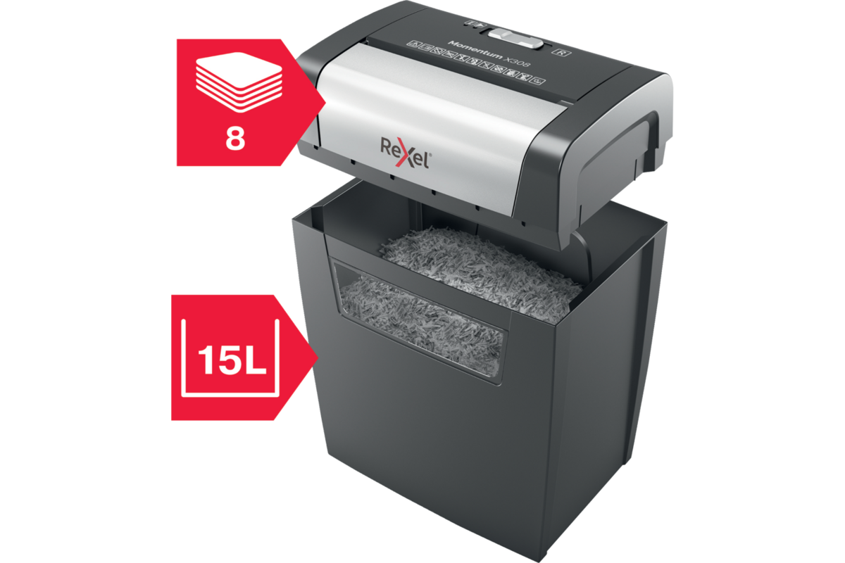 Papiervernietiger Rexel Momentum X308