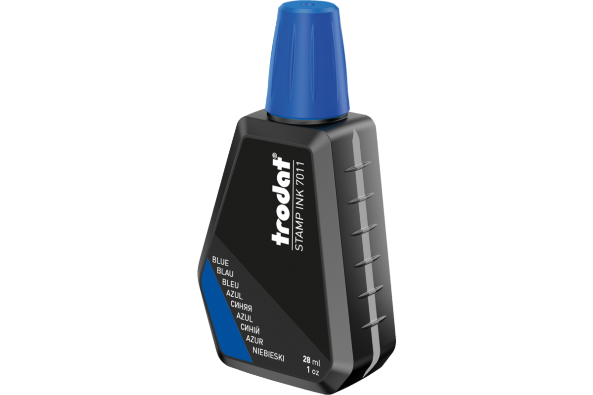 Stempelinkt navulling blauw, 28 ml