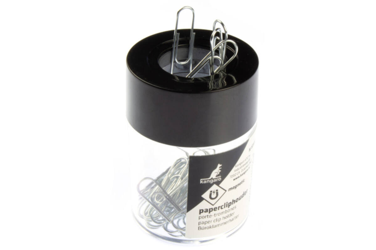 Papercliphouder Kangaro rond, magnetisch 45x45x64mm
