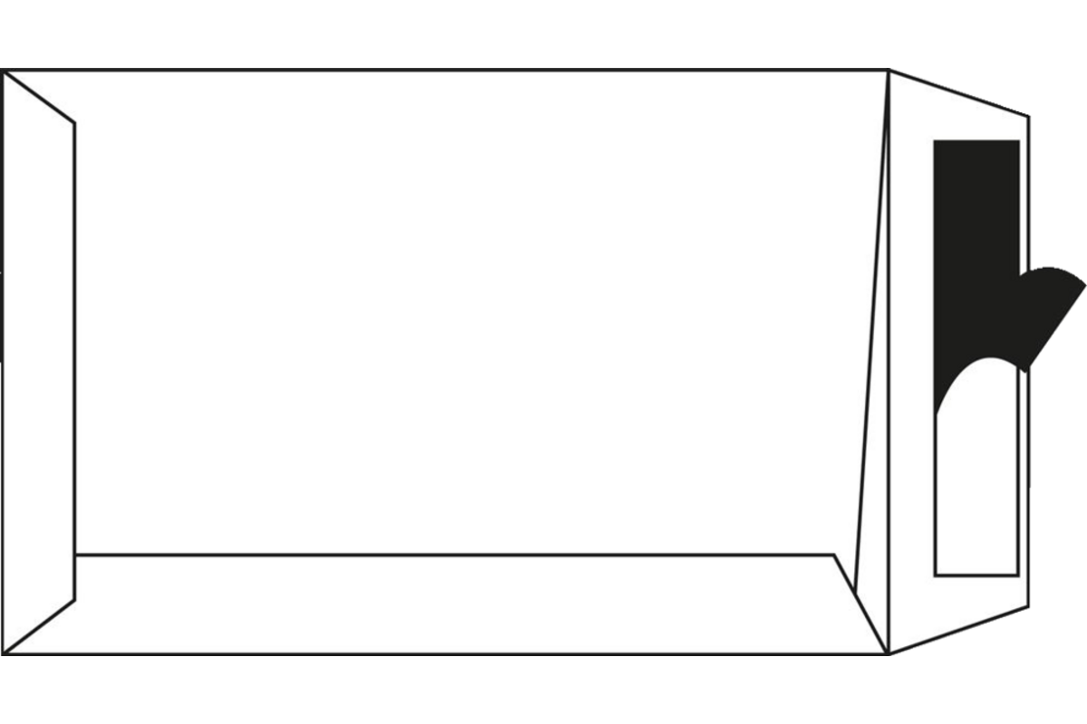 Akte enveloppen 230 x 310 mm, 100g/m² striplock, 250 stuks