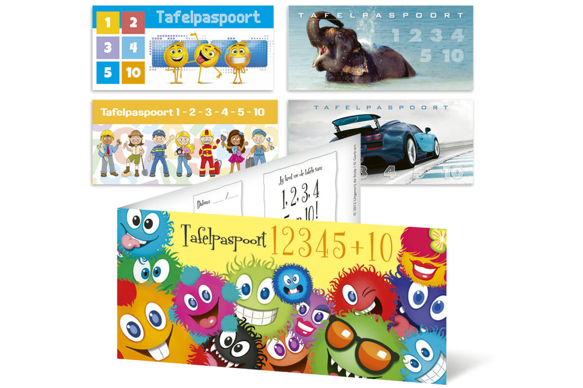 Tafelpaspoort snelbestelpakket 2290 1-5+10 assorti, 50 stuks