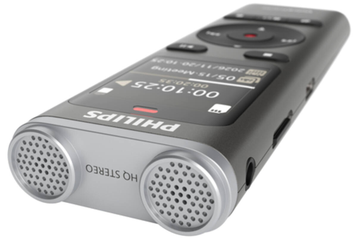 Digital voice recorder Philips DVT 2075 voor interviews