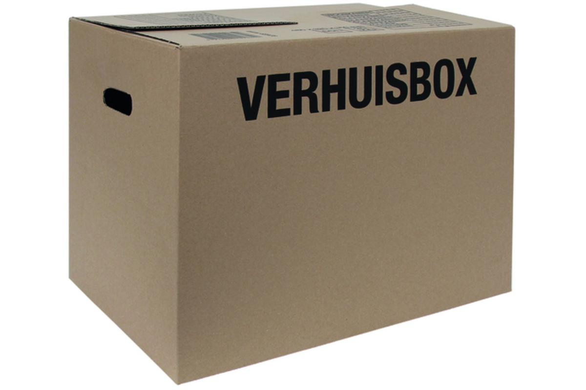 Verhuisdoos IEZZY | 480x320x360 mm | bruin | 25 stuks