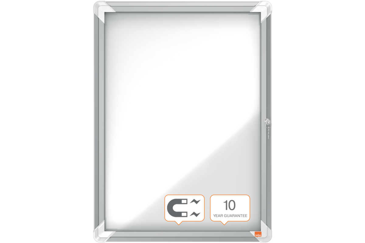 Binnenvitrine Nobo draaideur met slot 4 x A4