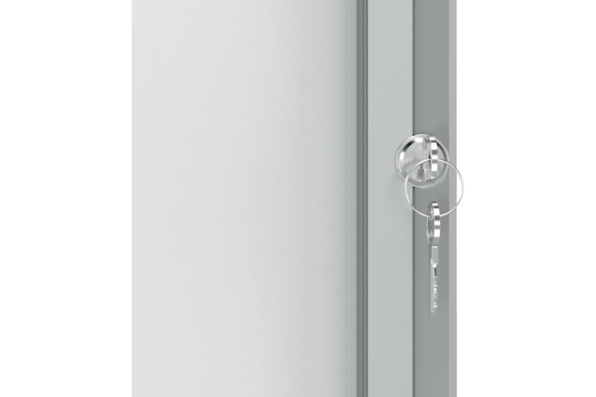 Binnenvitrine Nobo draaideur met slot 4 x A4
