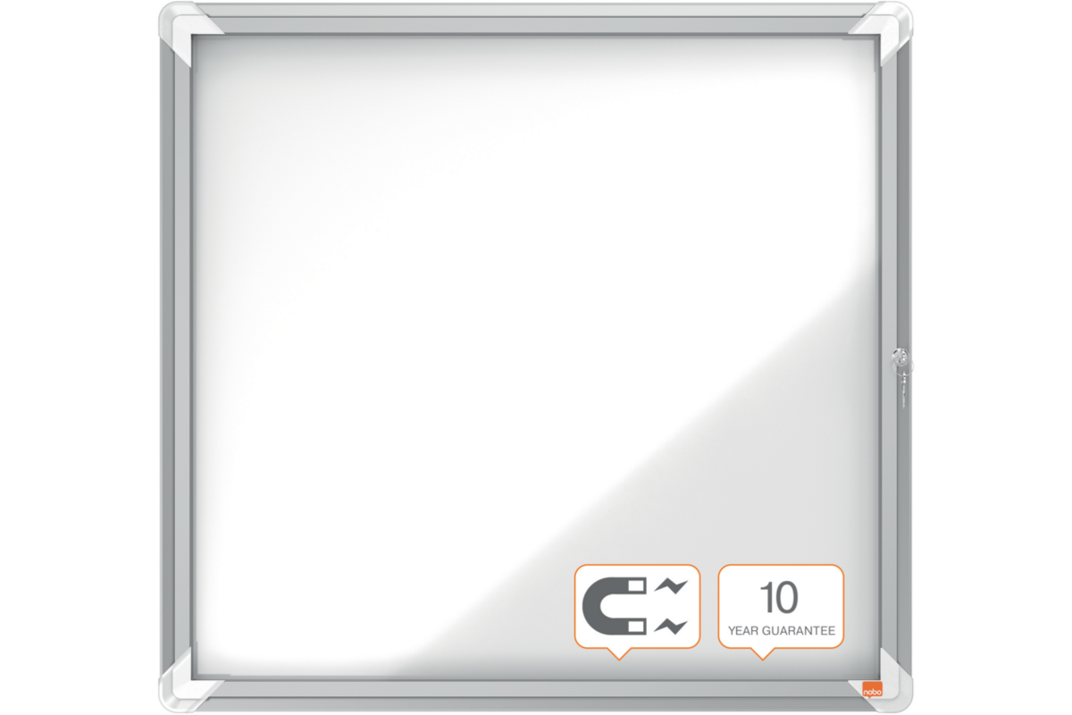 Binnenvitrine Nobo draaideur met slot 6 x A4