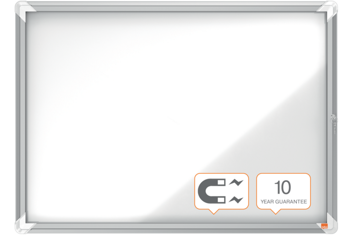 Binnenvitrine Nobo draaideur met slot 8 x A4