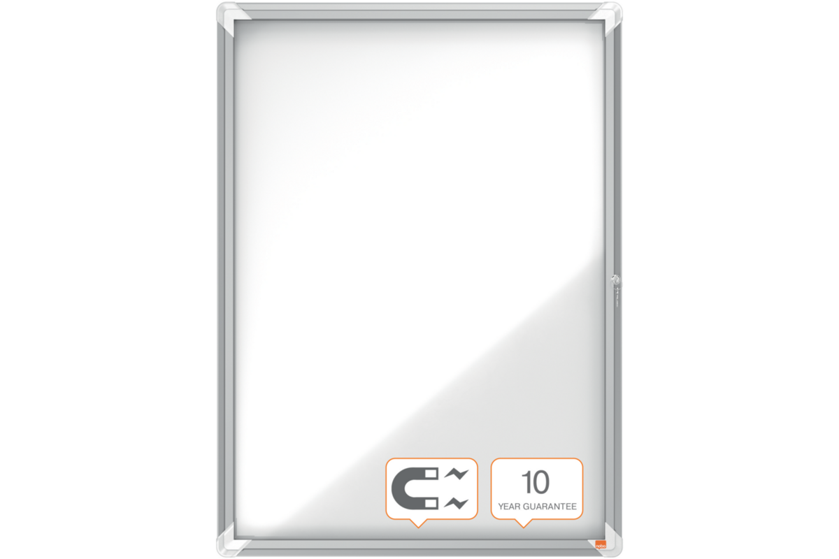 Binnenvitrine Nobo draaideur met slot 9 x A4