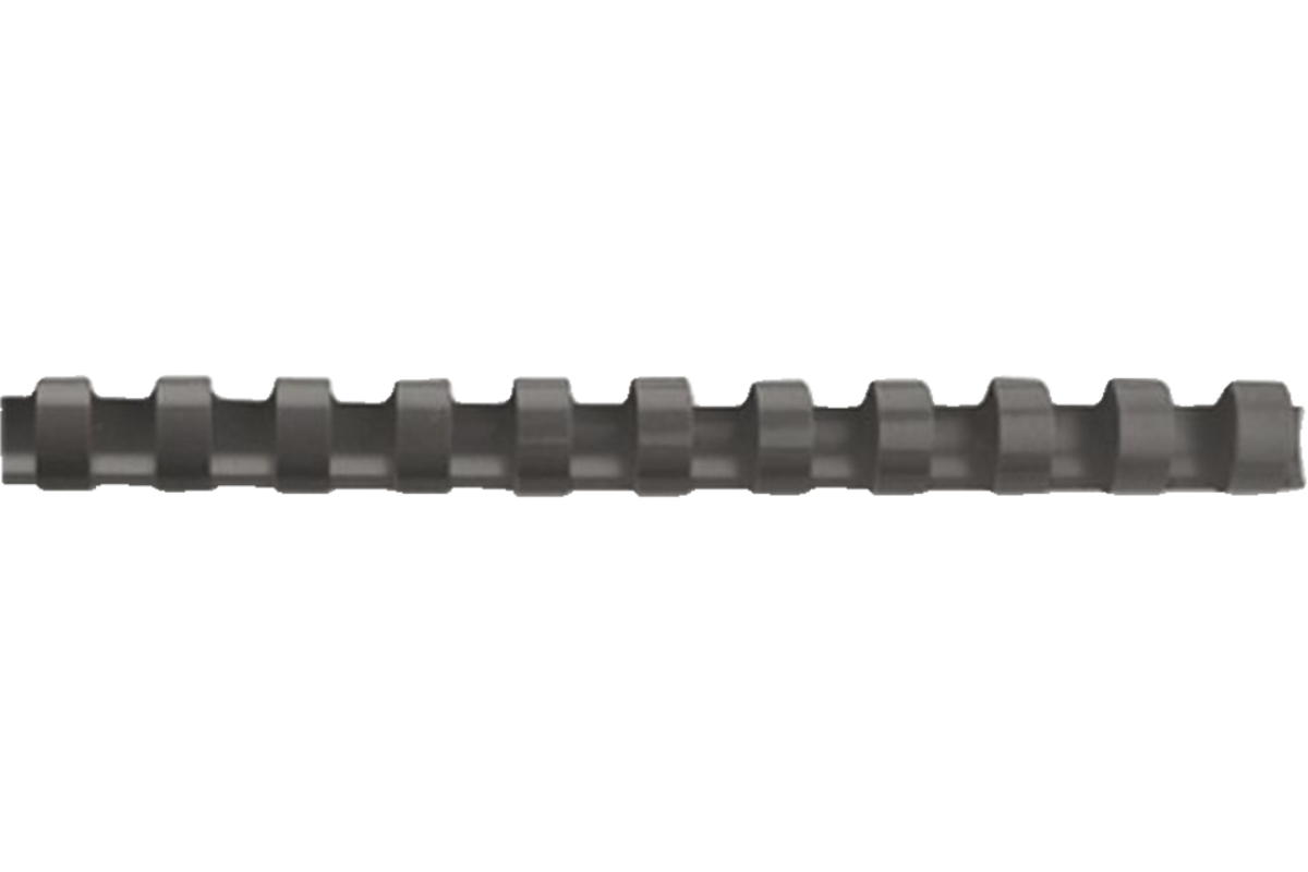 Bindrug zwart 12 mm, 100 stuks