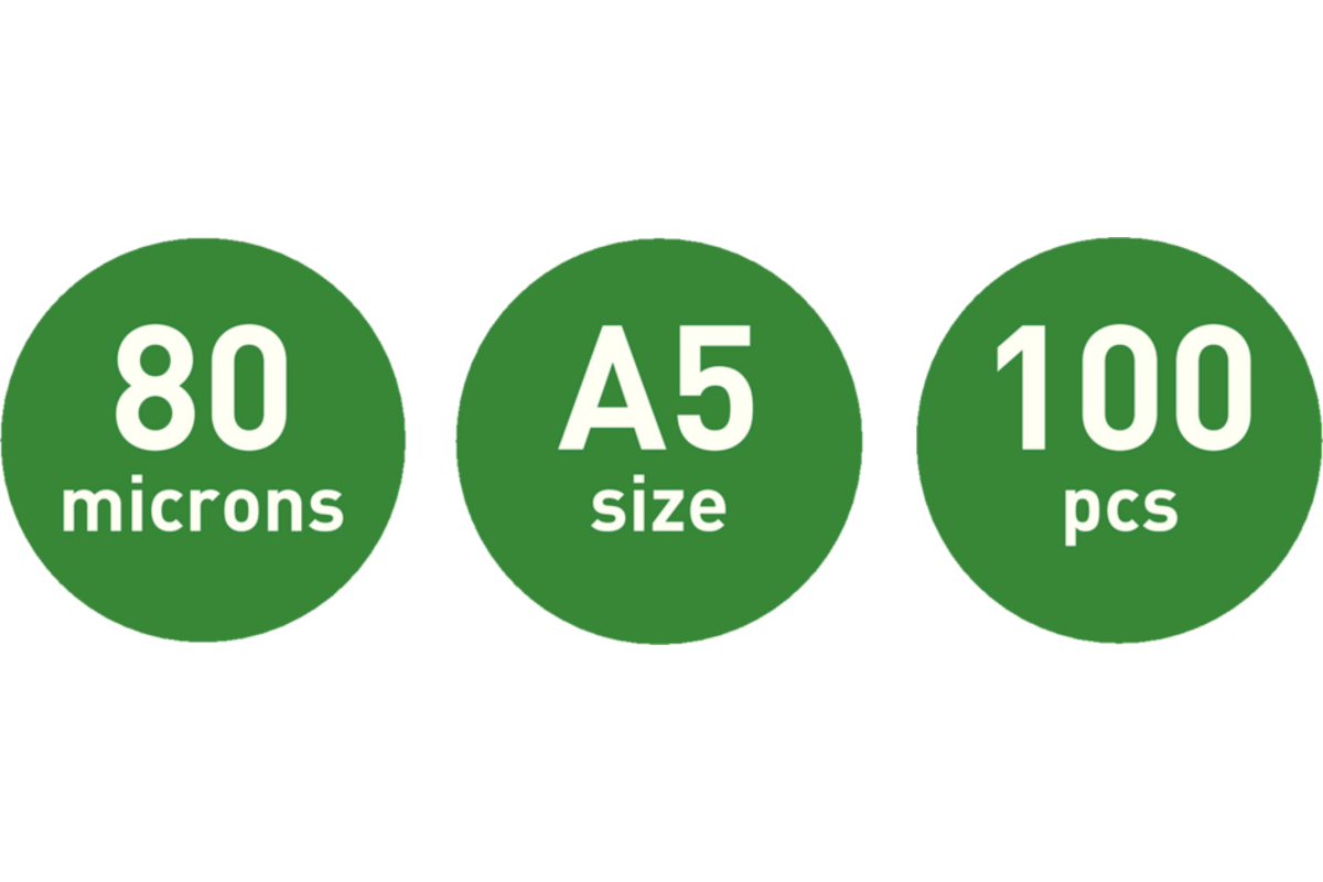 Plastificeer/lamineerhoes A5- 80 micron 100 stuks