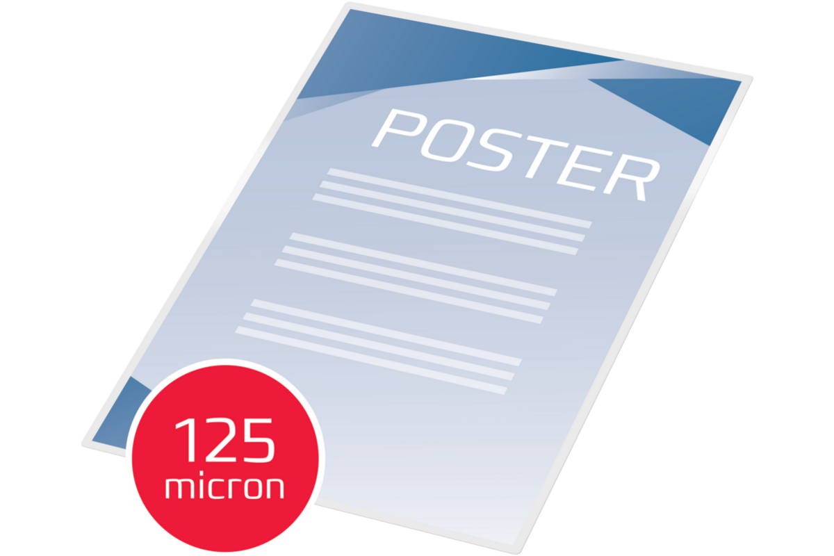 Lamineerhoes/plasticifeerhoes Leitz A4, 125 micron,100 stuks