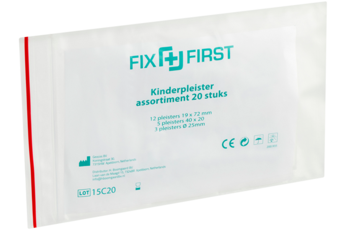 Kinderpleister assortiment à 20 stuks