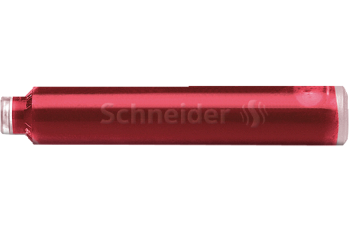 Inktpatronen Schneider doos a 6 stuks rood