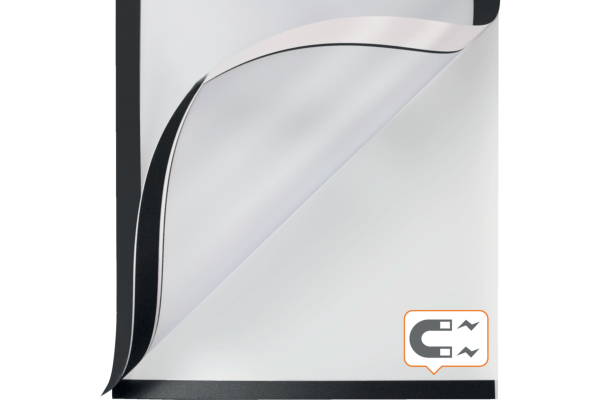 Posterframe Nobo Zelfklevende magnetische kader A3 zwart, set 2 stuks