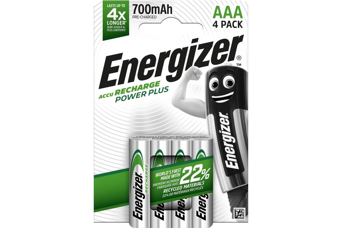 Batterijen Energizer oplaadbaar NiMH AAA 2300mAh HR06, 4 stuks
