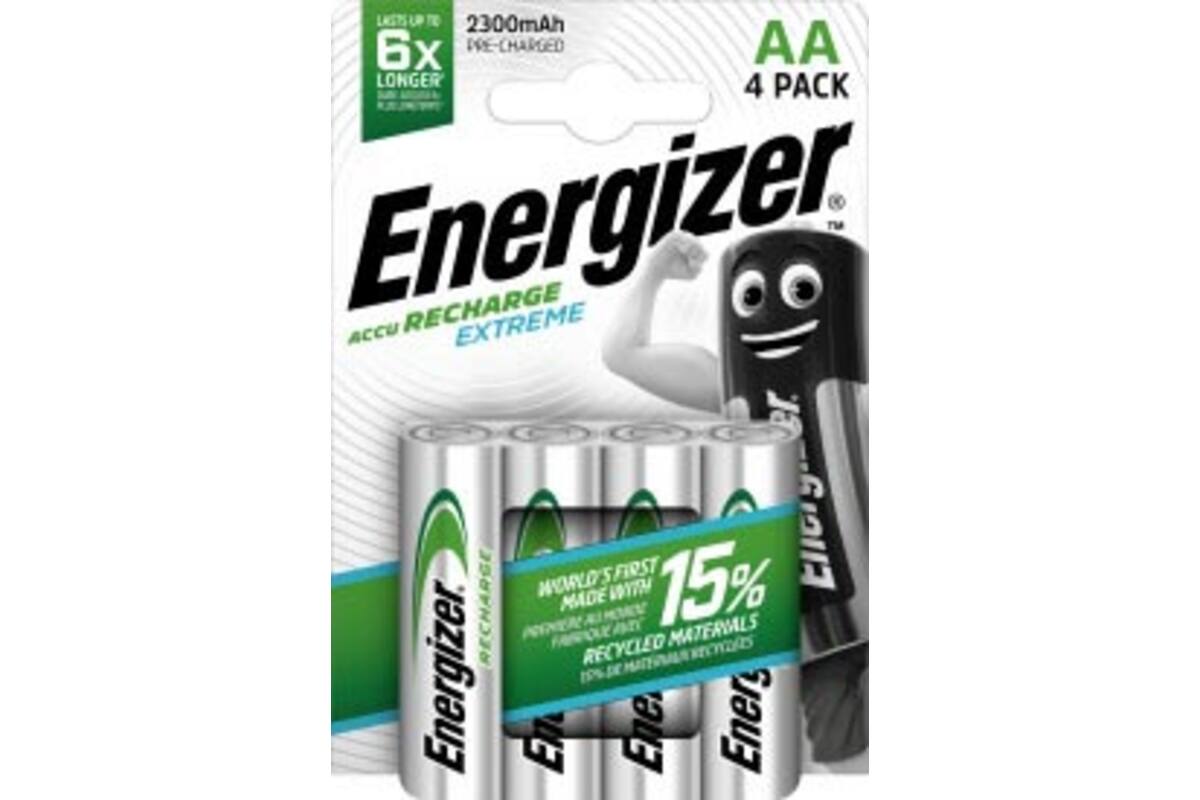 Batterijen Energizer oplaadbaar NiMH AA 700mAh HR03, 4 stuks
