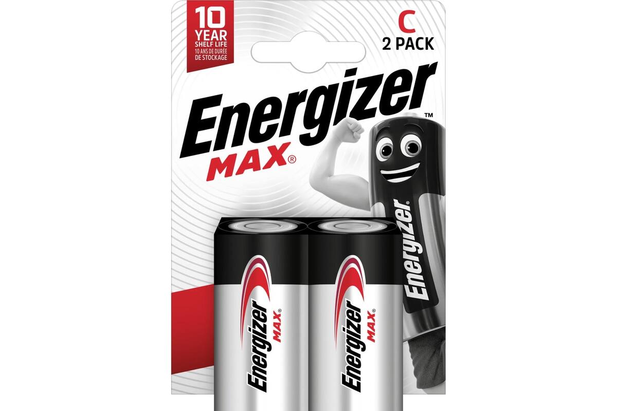 Batterijen Energizer type C LR14, 2 stuks