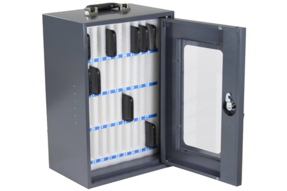 Smartphonekast 36 vaks donkergrijs 295x205x445mm