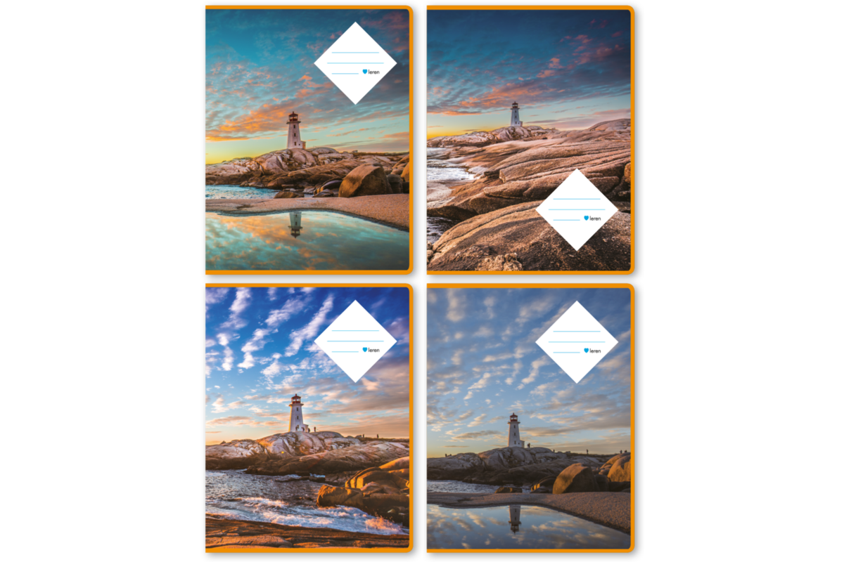 Schriften 24 lijnen, vuurtoren, 16,5 x 21 cm, 80 gr (25 stuks)