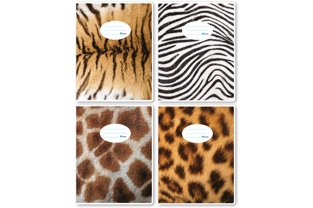 Schriften commerciaal 4x7,5 mm, dierenhuiden, 16,5 x 21 cm, 80 gr (25 stuks)