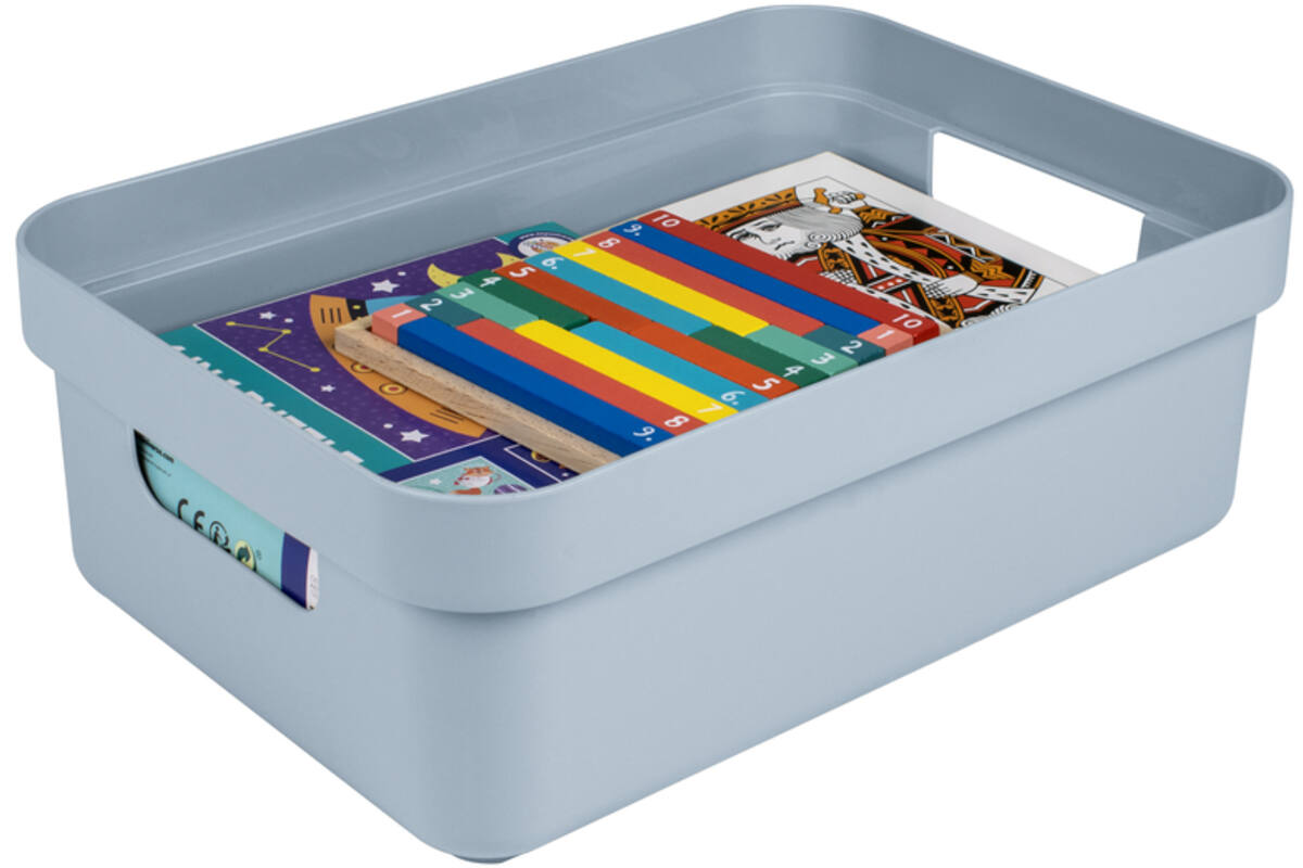 Opbergbox Sigma blauwgrijs 350 x 246 x122 mm, 9 liter