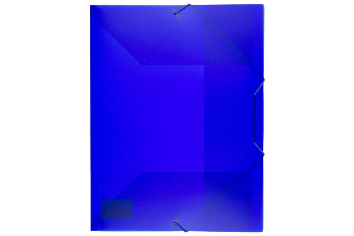 Elastomap A4 PP transparant blauw