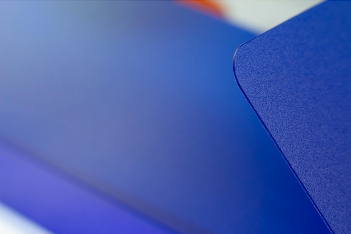 Elastomap A4 PP transparant blauw