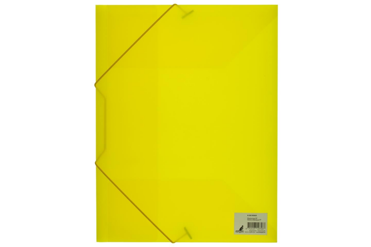 Elastomap A4 PP transparant geel