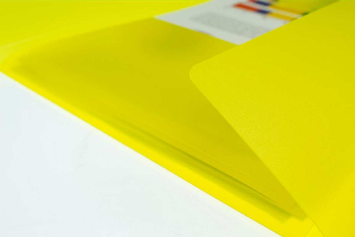 Elastomap A4 PP transparant geel