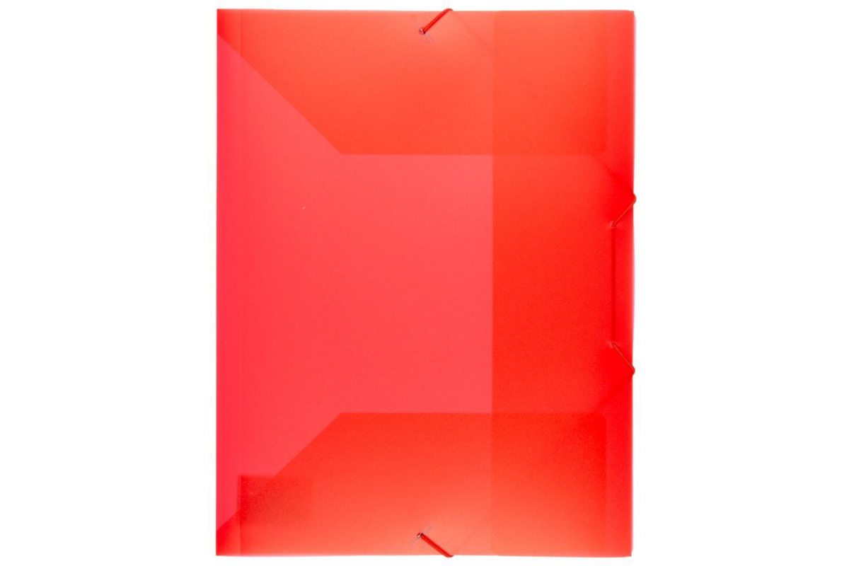 Elastomap A4 PP transparant rood