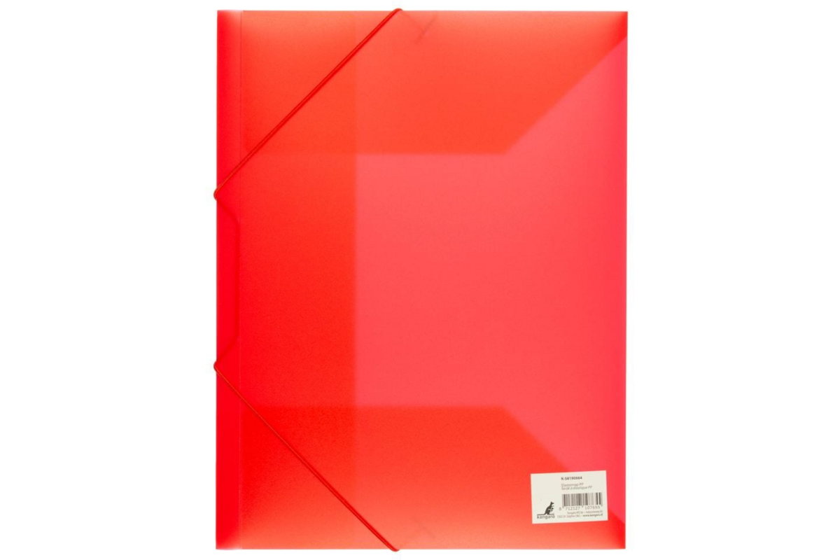 Elastomap A4 PP transparant rood