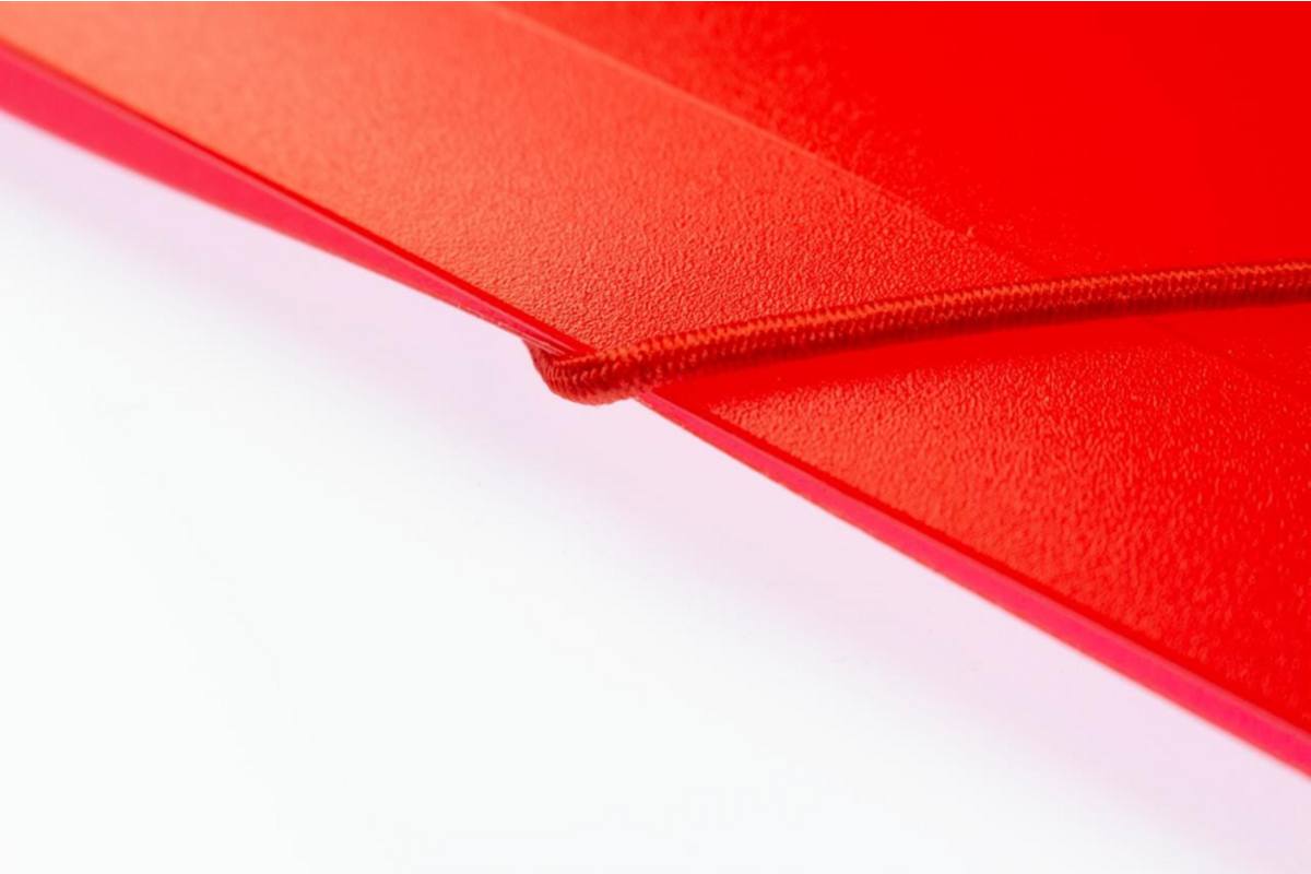 Elastomap A4 PP transparant rood
