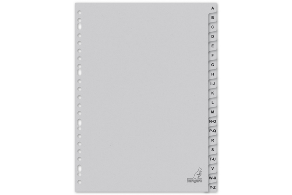 Tabbladen ECO A4 letters 23-rings 20-delig